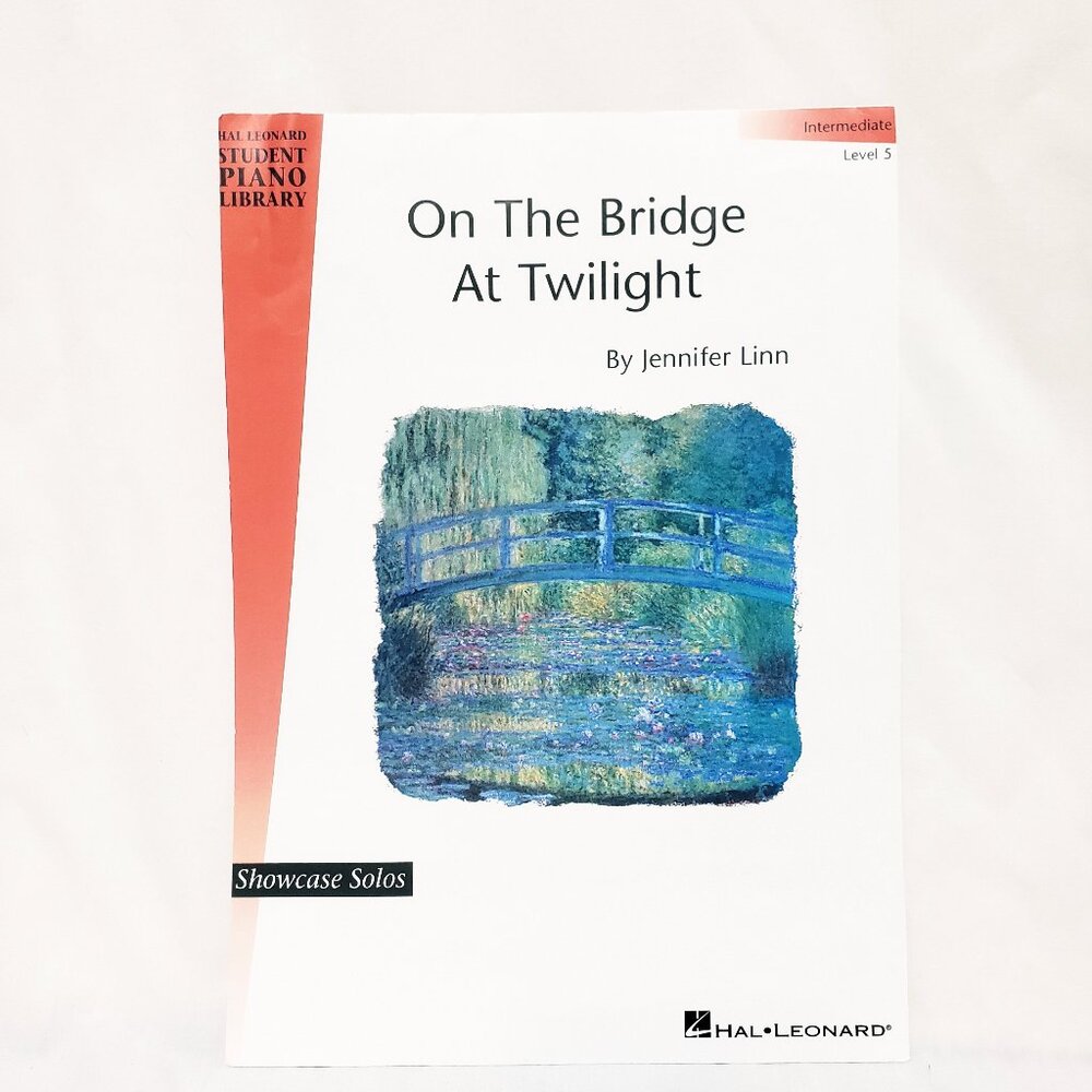 On the Bridge at Twilight Intermediate Piano Solo Sheet Music Leaflet 2005